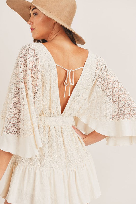 Menduha | Lace Crochet Romper