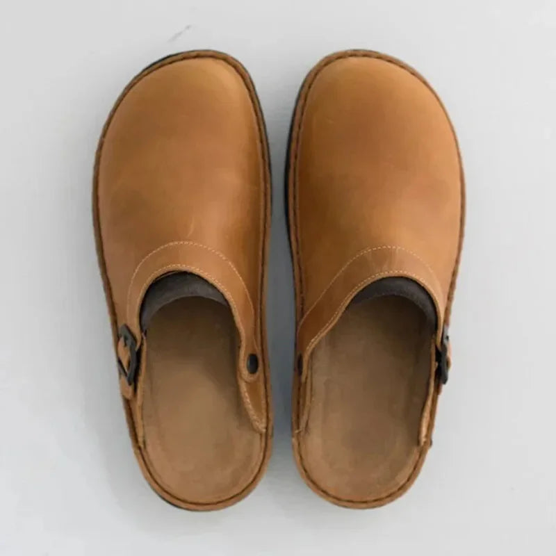 Alex – Men's Leather Slippers with Maximum Comfort