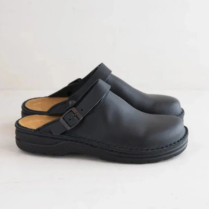 Alex – Men's Leather Slippers with Maximum Comfort