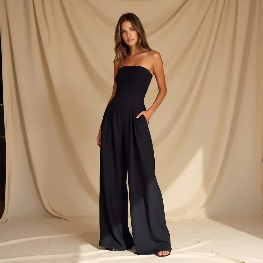 Lunéa | Chic Strapless Viral Jumpsuit