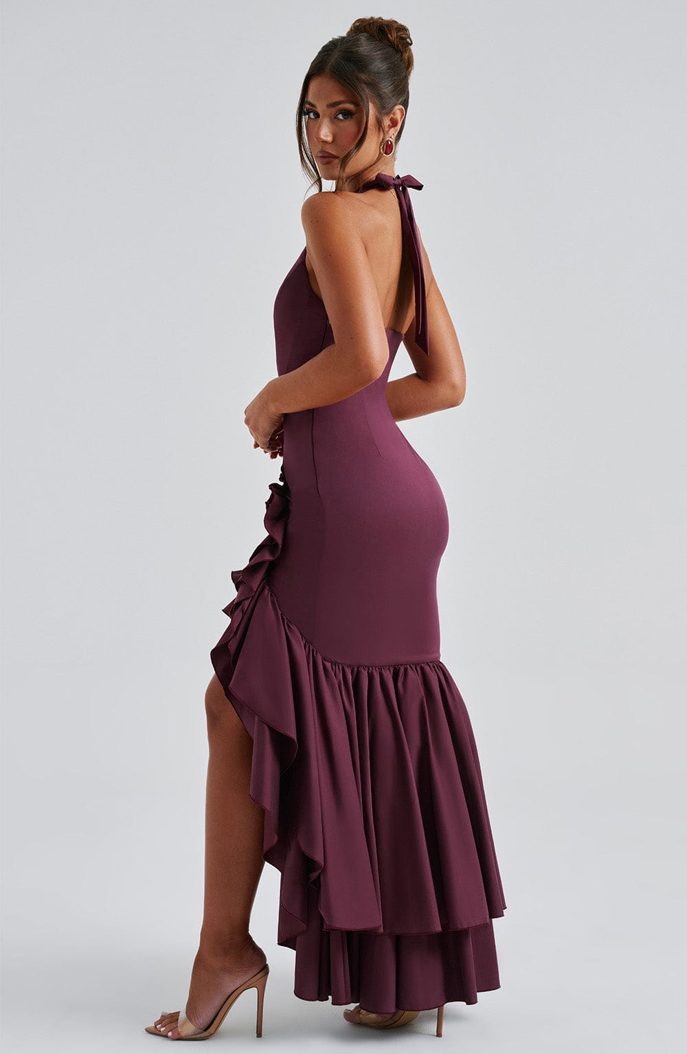 Veronique | Bold Cherry Maxi Dress