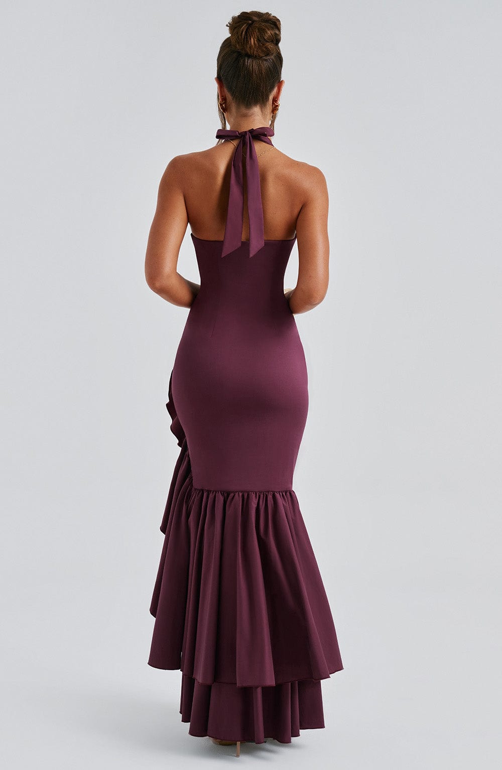 Veronique | Bold Cherry Maxi Dress