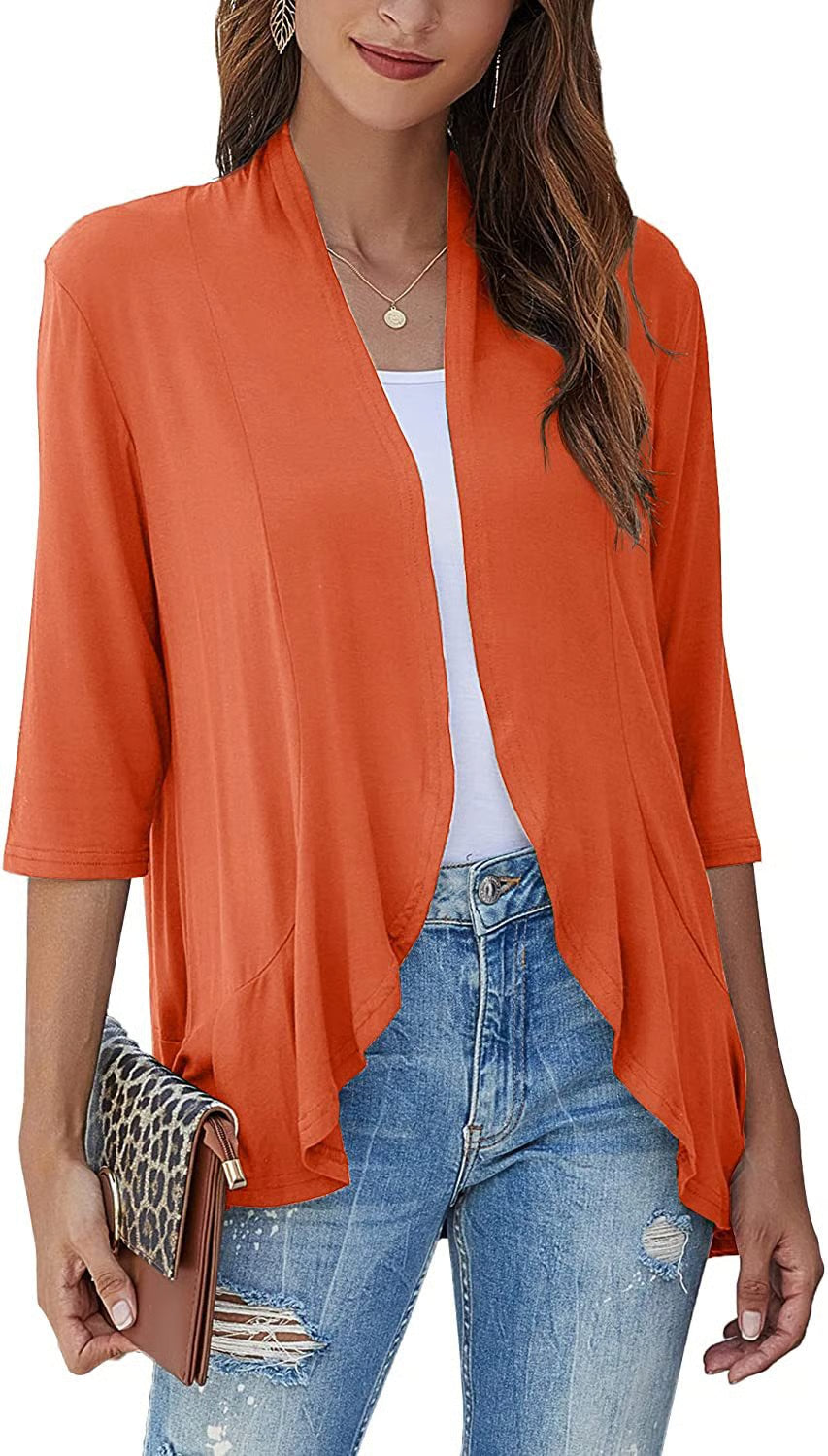 Women's Casual Lightweight Open Front
