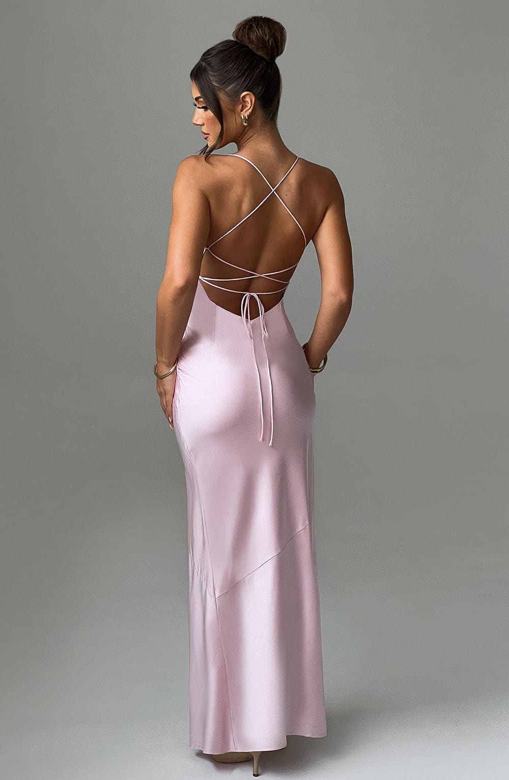 Misha | Soft Blush Maxi Dress